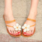 Flower Flat Slides Sandals Beach Shoes 1865