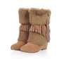Tassel Snow Boots Suede Winter Wedges Women Shoes