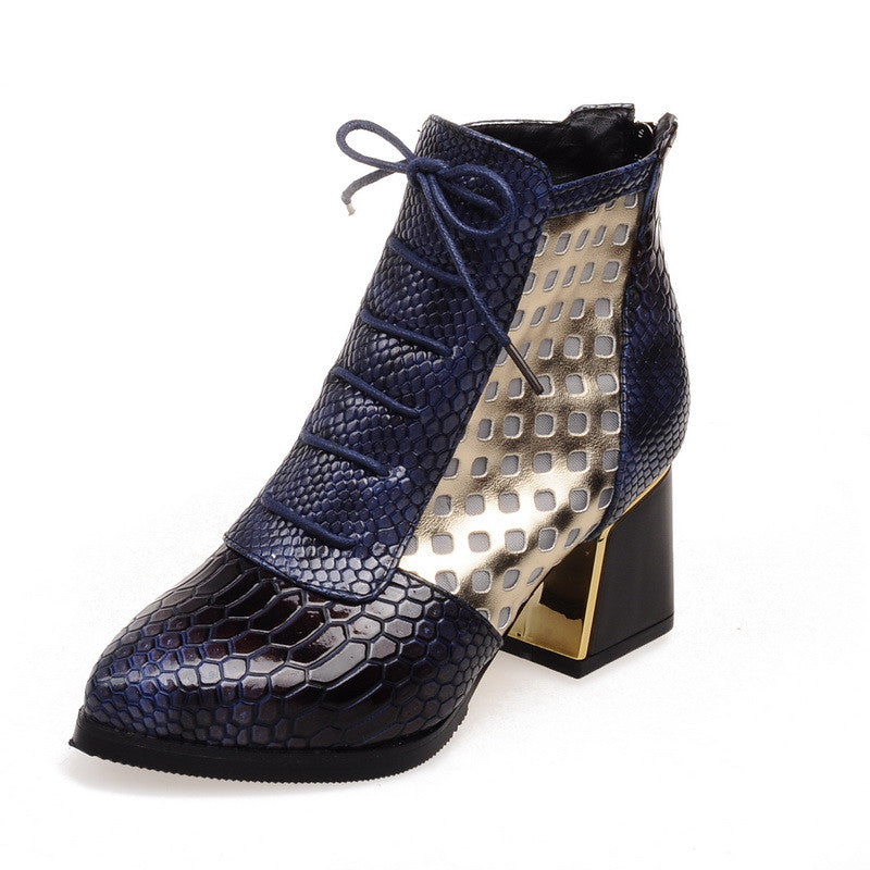 Snake Pattern High Heels Boots Women Shoes Fall|Winter 11191501
