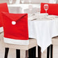 Christmas Decorations Hort Santa Claus Hat Chair Covers Dinner Table for Party