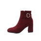 Buckle Women's High Heeled Ankle Boots