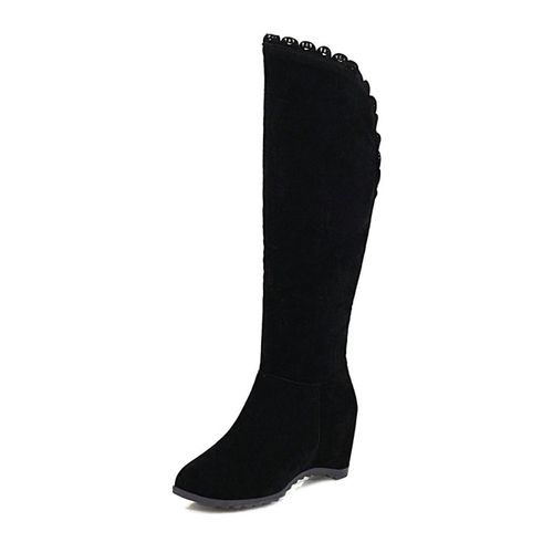 Women Wedge Heeled Knee High Boots