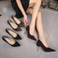 Ladies Glittery Pointed Toe Shallow Stiletto Heel Pumps