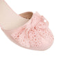 Ladies Solid Color Round Toe Lace Butterfly Knot Ankle Strap Block Heel Low Heels Sandals