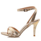 Ladies Glossy Pointed Toe Ankle Strap Stiletto High Heel Sandals