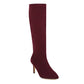Pointed Toe Side Zippers Stiletto Heel Knee-High Boots for Women