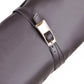 Ladies Pu Leather Belts Buckles Side Zippers Low Heel Knee High Boots