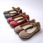Ladies Stitch Ankle Strap Mary Janes Flats Shoes