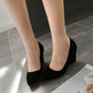 Ladies Heels Suede Platform Wedge Shoes