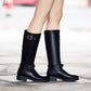 Buckle Straps Block Heel Knee High Knight Boots for Women