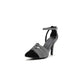 Ladies Bling Bling Pointed Toe Ankle Strap Stiletto High Heel Sandals
