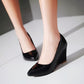 Ladies Heels Patent Leather Platform Wedge Shoes