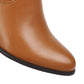 Ladies Pu Leather Pointed Toe Block Heel Knee High Boots