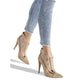 Pointed Toe Cutout Back Zippers Stiletto Heel Short Boots for Women