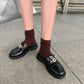 Ladies Shallow Rhinestone Slip on Platform Flats Shoes
