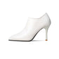 Pointed Toe Side Zippers Stiletto Heel Ankle Boots for Women