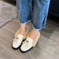 Ladies Solid Color Tassel Platform Slip on Flats Shoes