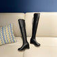 Inside Heighten Wedge Heel Lace Tied Straps Over-The-Knee Boots for Women