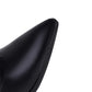 Pu Leather Pointed Toe Block Heel Short Boots for Women