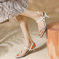 Ladies Square Toe Rhinestone Narrow Straps Stiletto High Heel Sandals