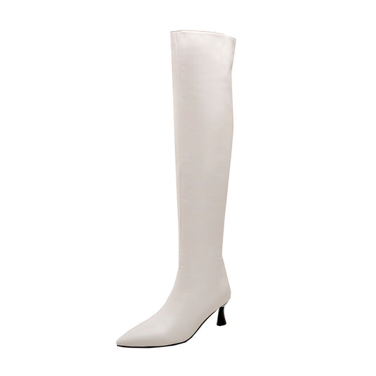 Pointed Toe High Heel Over-the-Knee Boots for Women