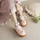 Ladies Mary Janes Shoes with Bowtie Pearl