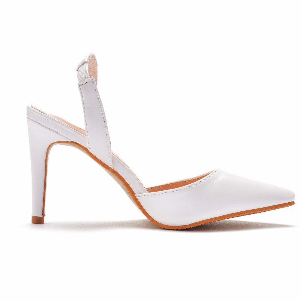 Women Pointed Toe Slingbacks Stiletto Heel Wedding Sandals