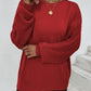 Ladies Sweaters Kniting Round Collar Pullover Plain Twist