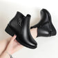 Ankle Boots Warm Wool Fluff Wedge Heel Retro Booties for Women