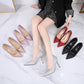 Ladies Sequins Pointed Toe Shallow Stiletto Heel Pumps