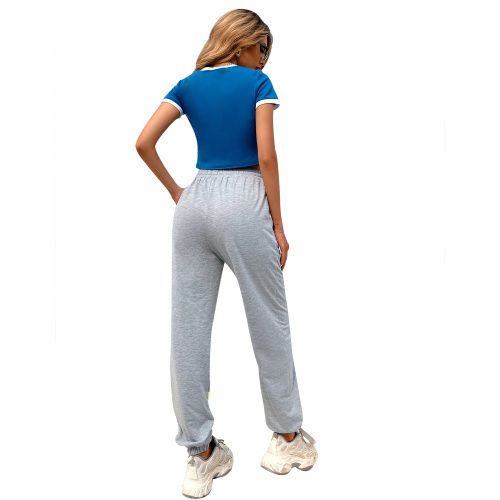Women Star Pattern Sports Long Pants