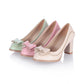 Lace Bow Women Pumps High Heels Platform Shoes 1224