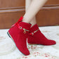 Ribbons Bow Ankle Boots Flats Heels Women Shoes 9168