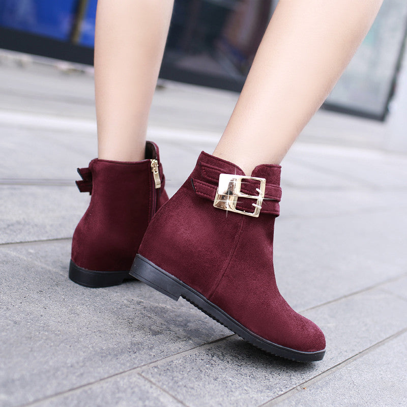 Buckle Ankle Boots Women Shoes Fall|Winter 2689 – Shoeu