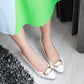 Women Pumps Pointed Toe Sequined Pu Leather Jelly Shoes Woman 3431