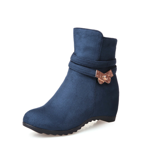 Metal Buckle Ankle Boots Women Shoes Fall|Winter 3247