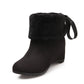 Fashion Women Ankle Boots for Autumn and Winter New Arrival Fur Fur Back Straps 5746