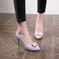 Womens High Heel Shoes Metal Lady Pumps Party Dress Shoes