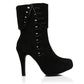 Women Ankle Boots Platform High Heels Thin Heel Button Winter Shoes Woman 2016 3525