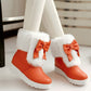 Rabbit Fur Snow Boots with Bow Winter Women Shoes