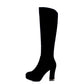 Fashion Women Knee High Boots for Autumn and Winter New Arrive Zipper 4369