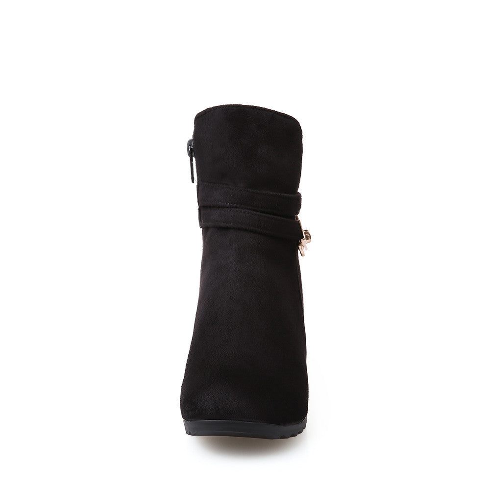 Metal Buckle Ankle Boots Women Shoes Fall|Winter 3247 – Shoeu