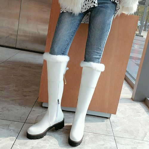 Women Warm Fur Knee High Boots