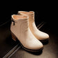 Buckle Ankle Boots High Heels Women Shoes