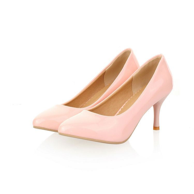 Pointed Toe Women Pumps High Heels Jelly Shoes Woman