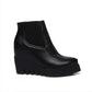 Black Wedges Boots Women Shoes Fall|Winter 11191501