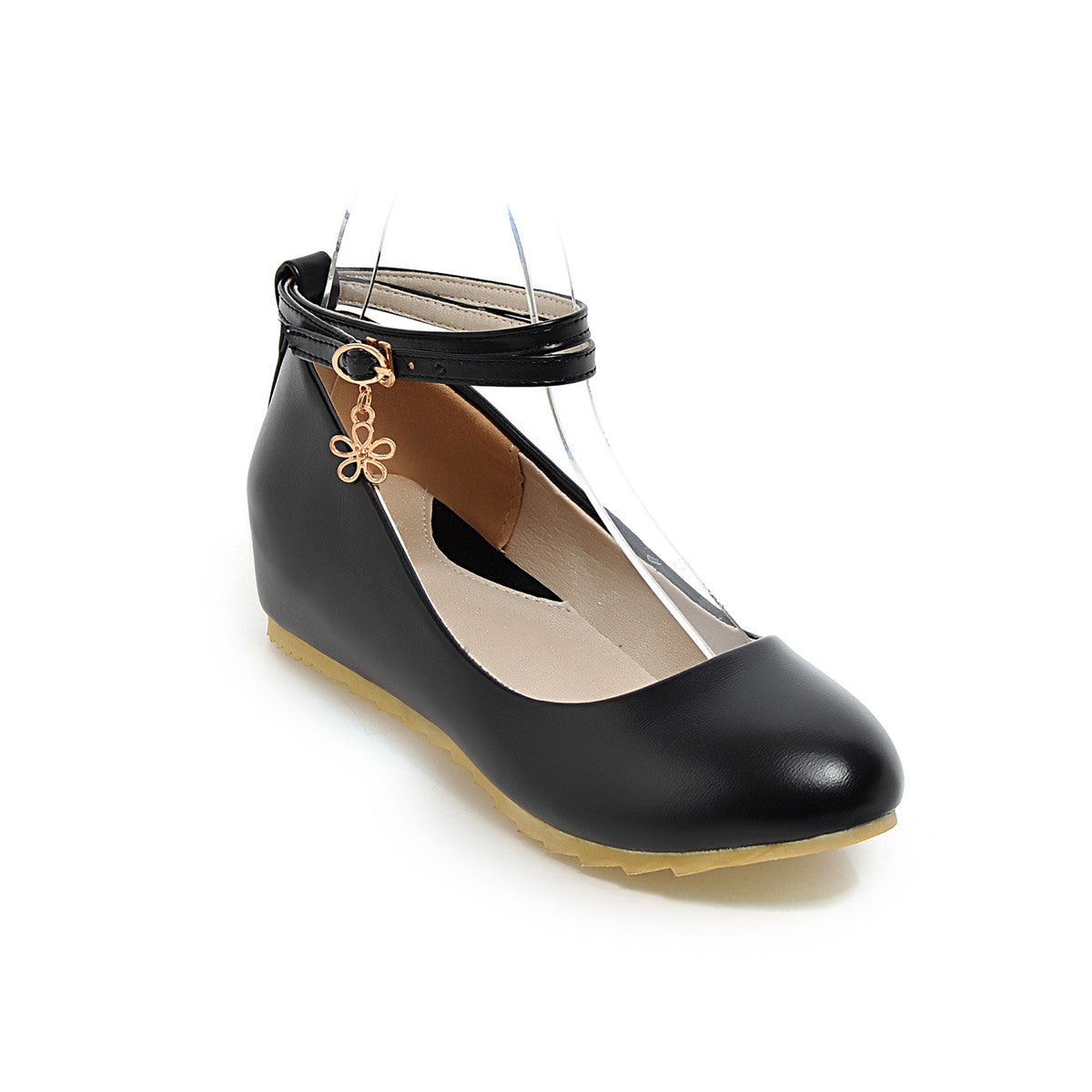 Ankle Straps Wedges Platform High Heels Fashion Women Shoes 4286