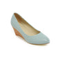 Pure Color Wedges Platform High Heels Women Shoes 5301