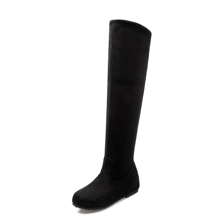 Wedges Knee High Boots Artificial Suede Shoes Woman 3305 3305