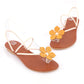 Flower Flat Slides Sandals Beach Shoes 1865
